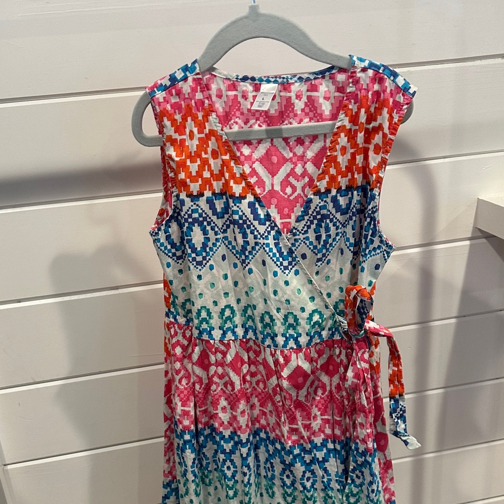 Gap Kids Colorful Tie Front Dress